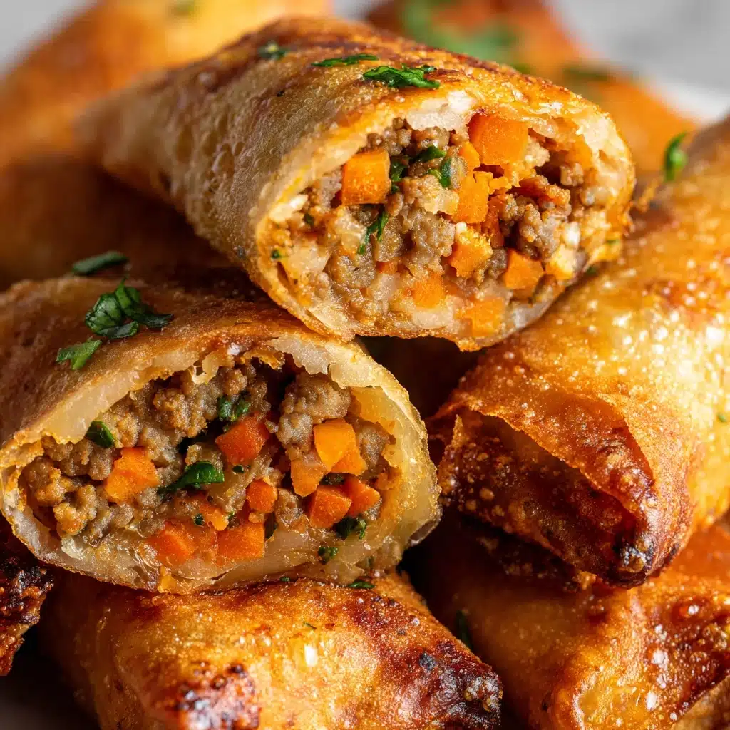Spicy Beef Dumpling Rolls Recipe - Recipe Image
