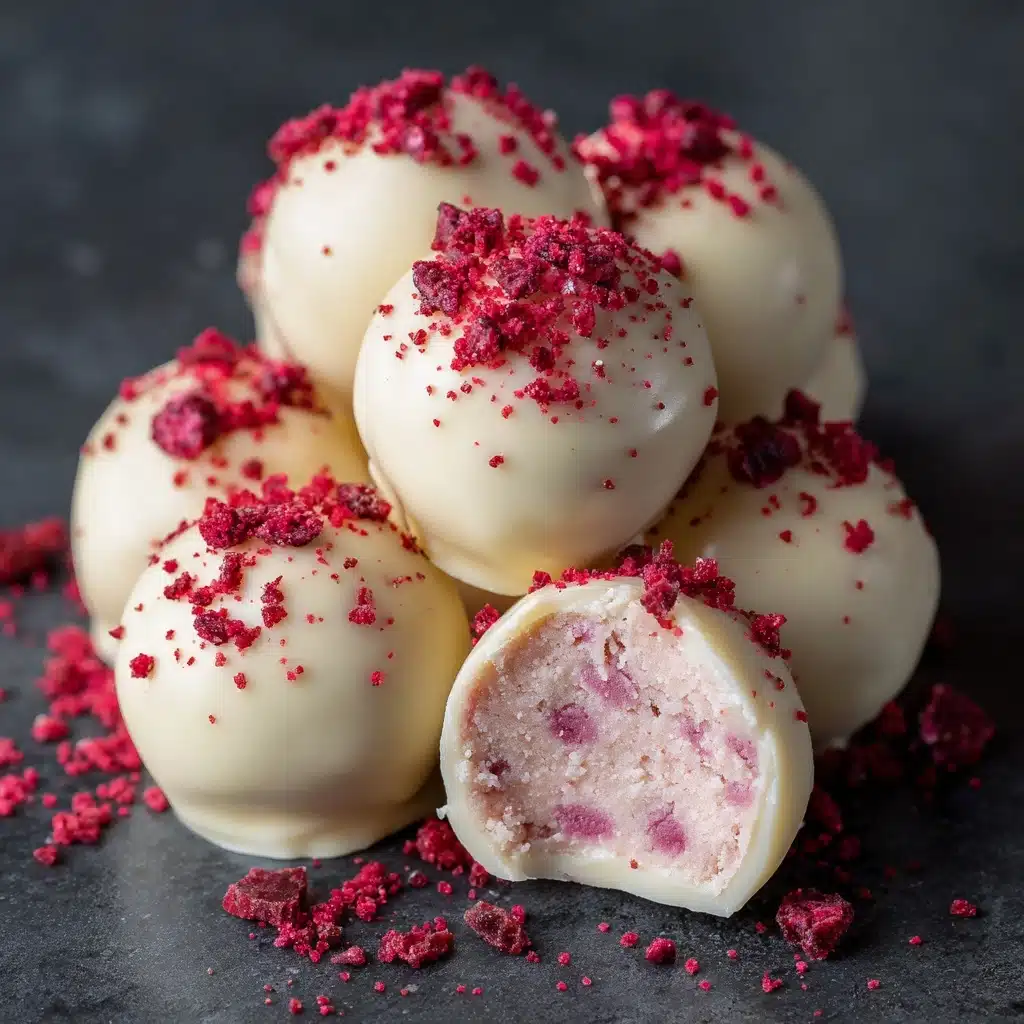 White Chocolate Strawberry Truffles Recipe