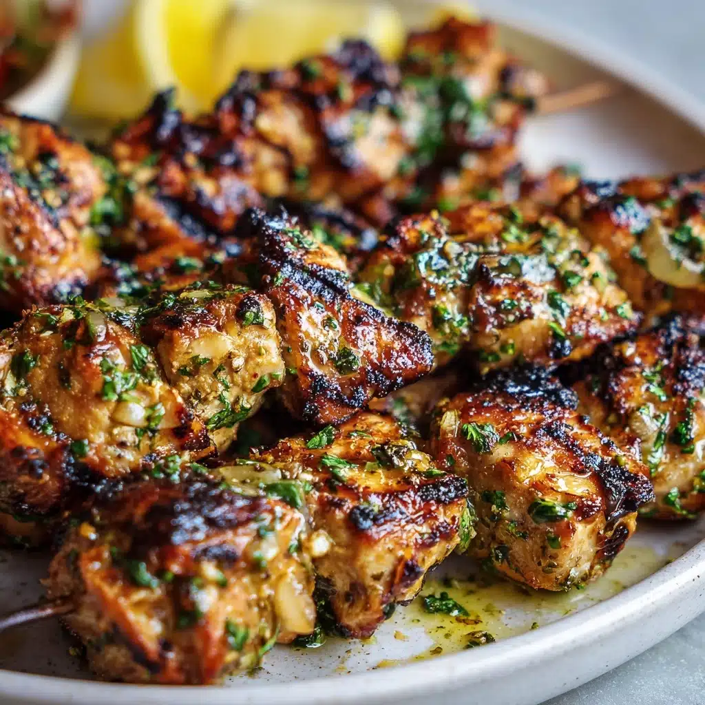 Garlic Parmesan Chicken Kebabs Recipe