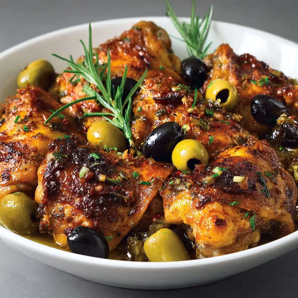 Pan-Roasted Chicken with Grapes & Olives Recipe - Recipe Image