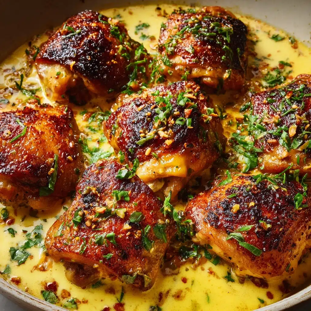 Creamy Oven Baked Chicken Thighs Recipe