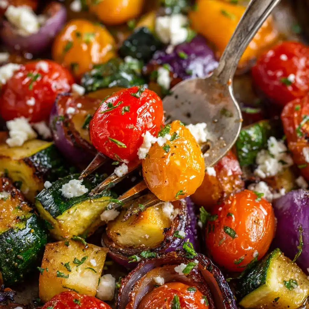 Air Fryer Greek Chicken and Veggies Recipe - Recipe Image