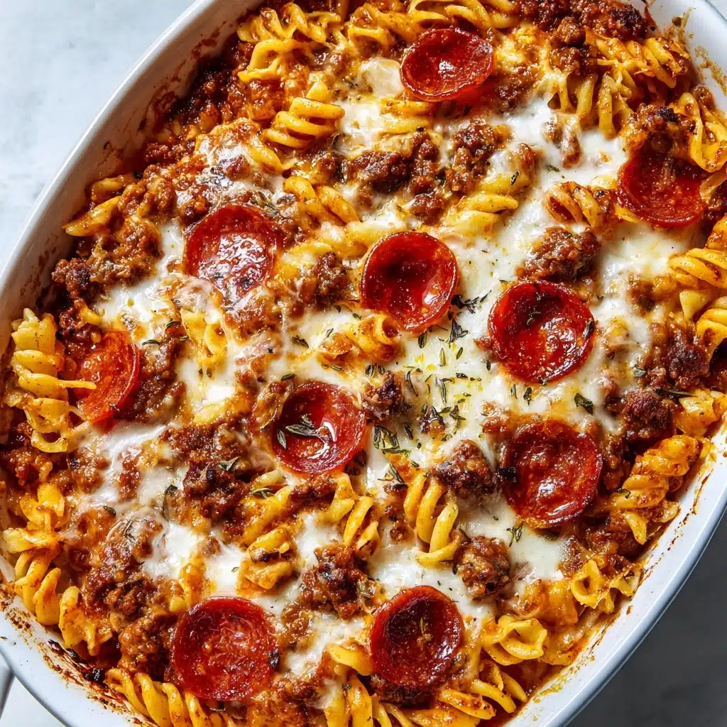 Pizza Pasta Casserole Recipe - Recipe Image