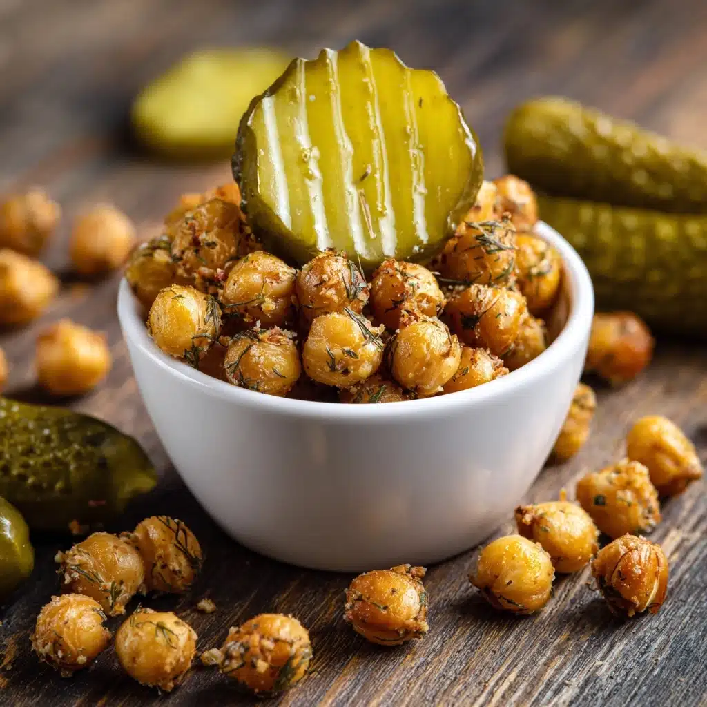 Dill Pickle Roasted Chickpeas Recipe - Recipe Image