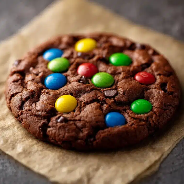 Chocolate Chocolate Chip M&M Cookies Recipe