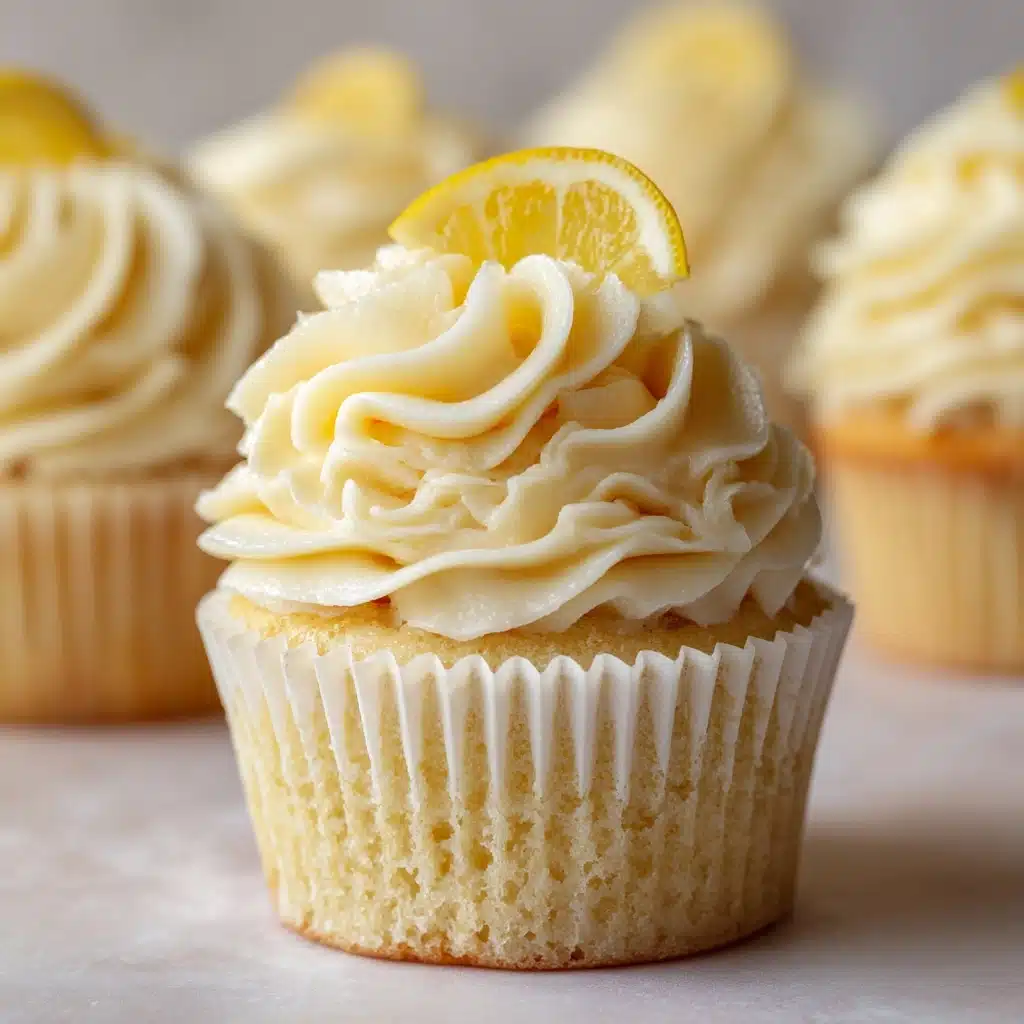 Cheesecake Stuffed Lemon Cupcakes with Lemon Frosting Recipe