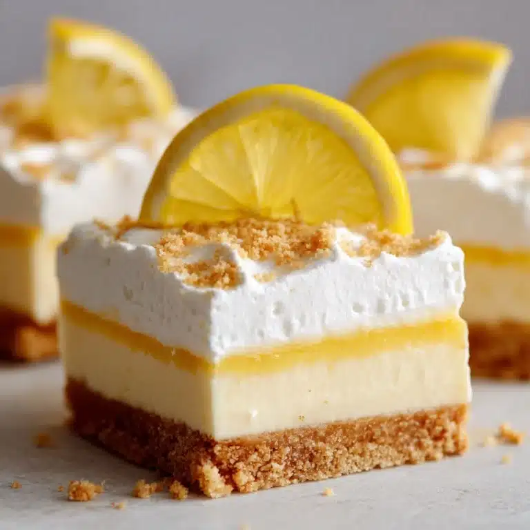 Zesty Lemon Cream Squares Recipe