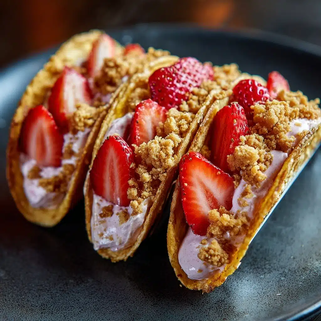 Strawberry Crunch Cheesecake Tacos Recipe - Recipe Image
