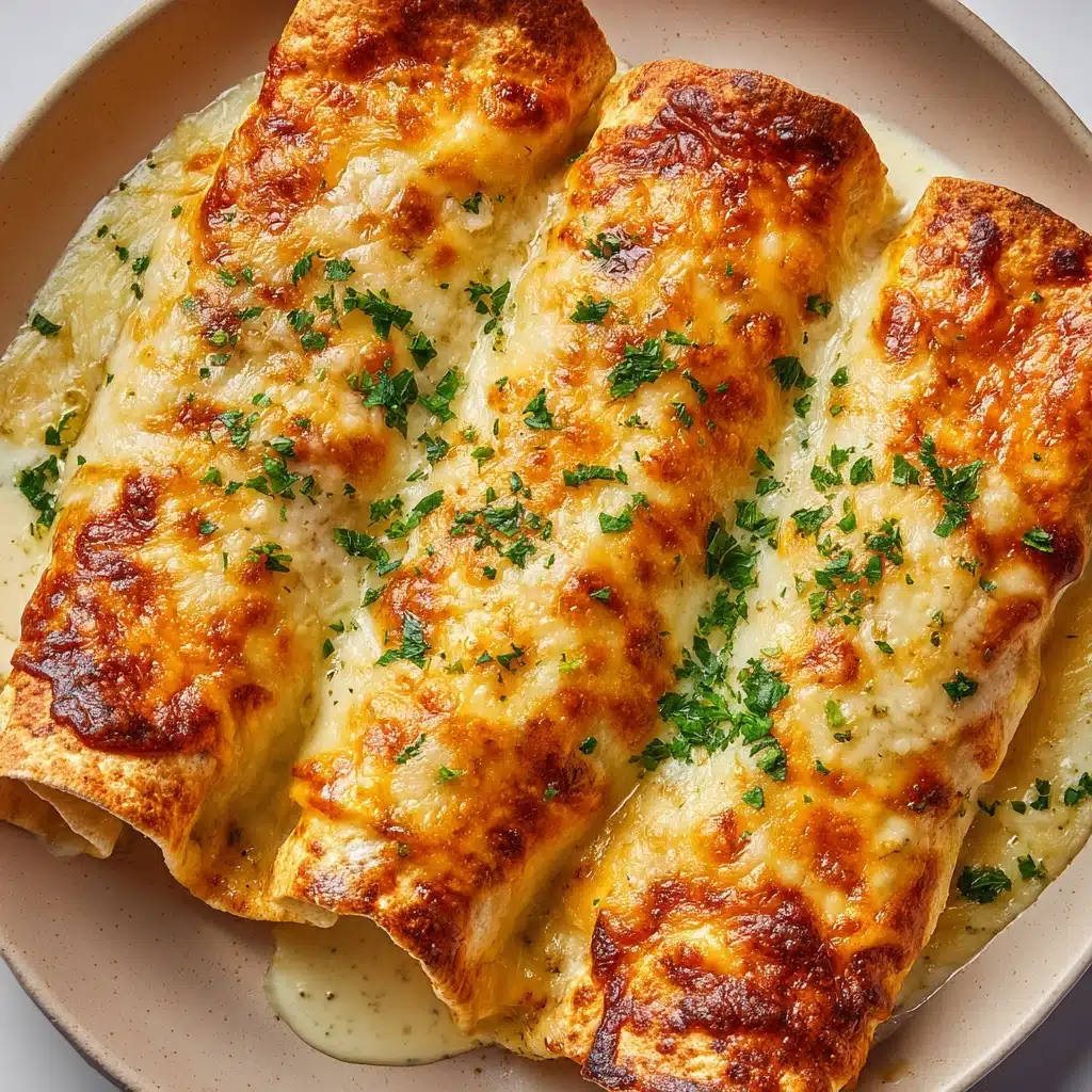 Chicken Enchiladas with Sour Cream White Sauce Recipe - Recipe Image
