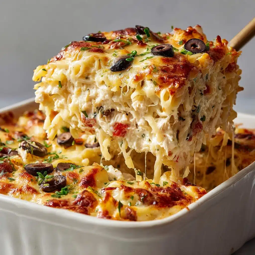 Fiesta Chicken Pasta Casserole Bake Recipe