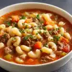 Beef and Macaroni Soup Recipe