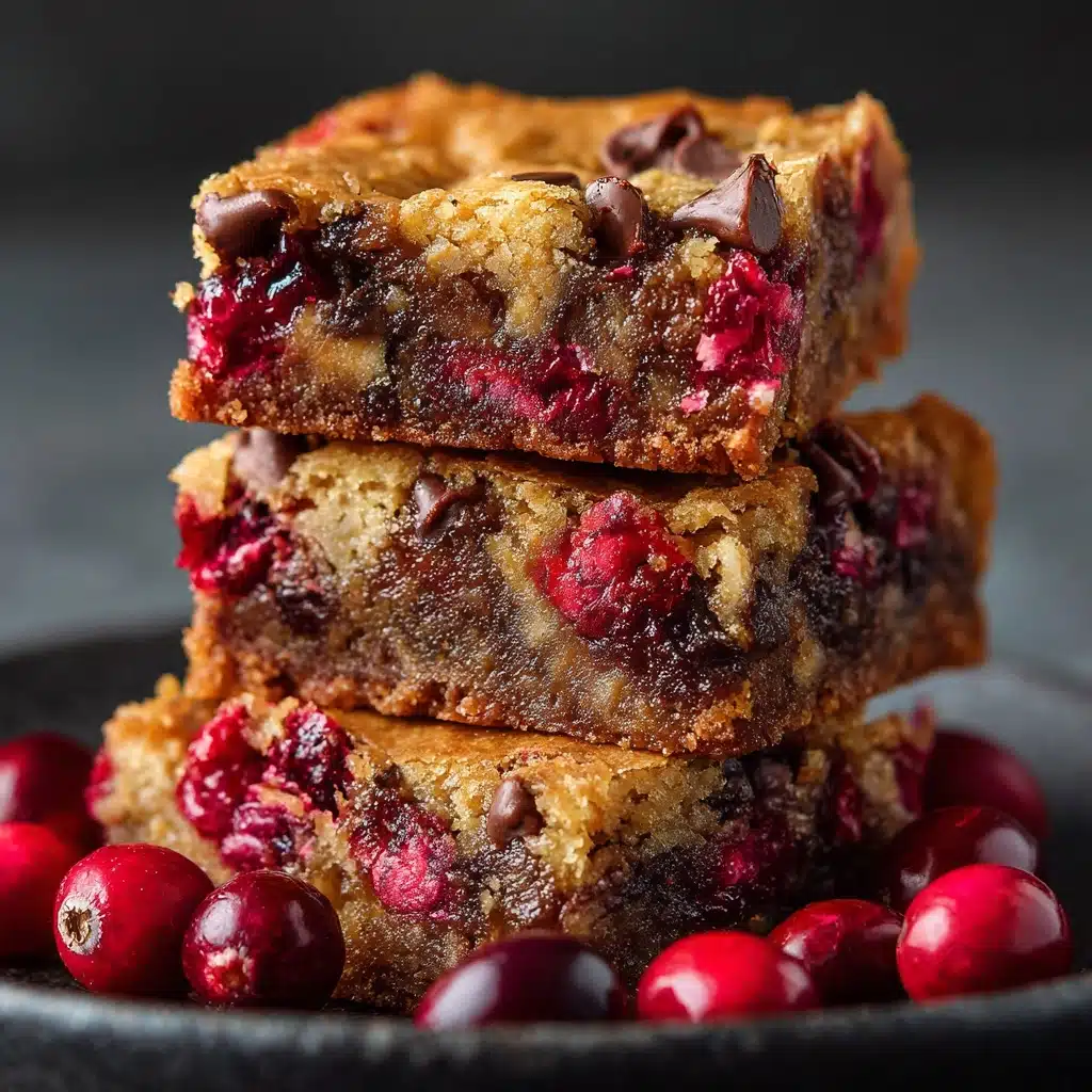 Cherry Chocolate Chip Blondies Recipe - Recipe Image