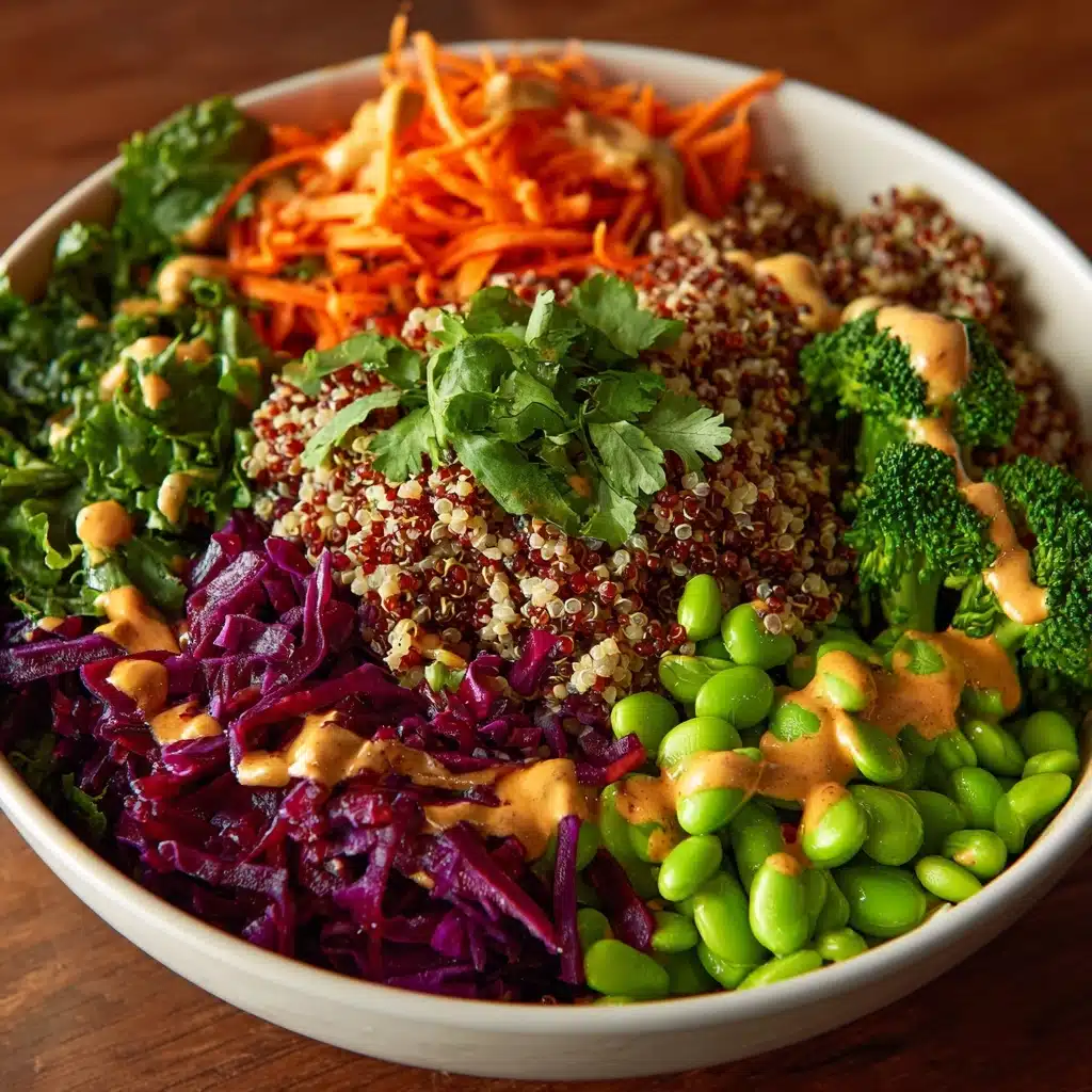Crunchy Asian Edamame Salad with Peanut Dressing Recipe - Recipe Image