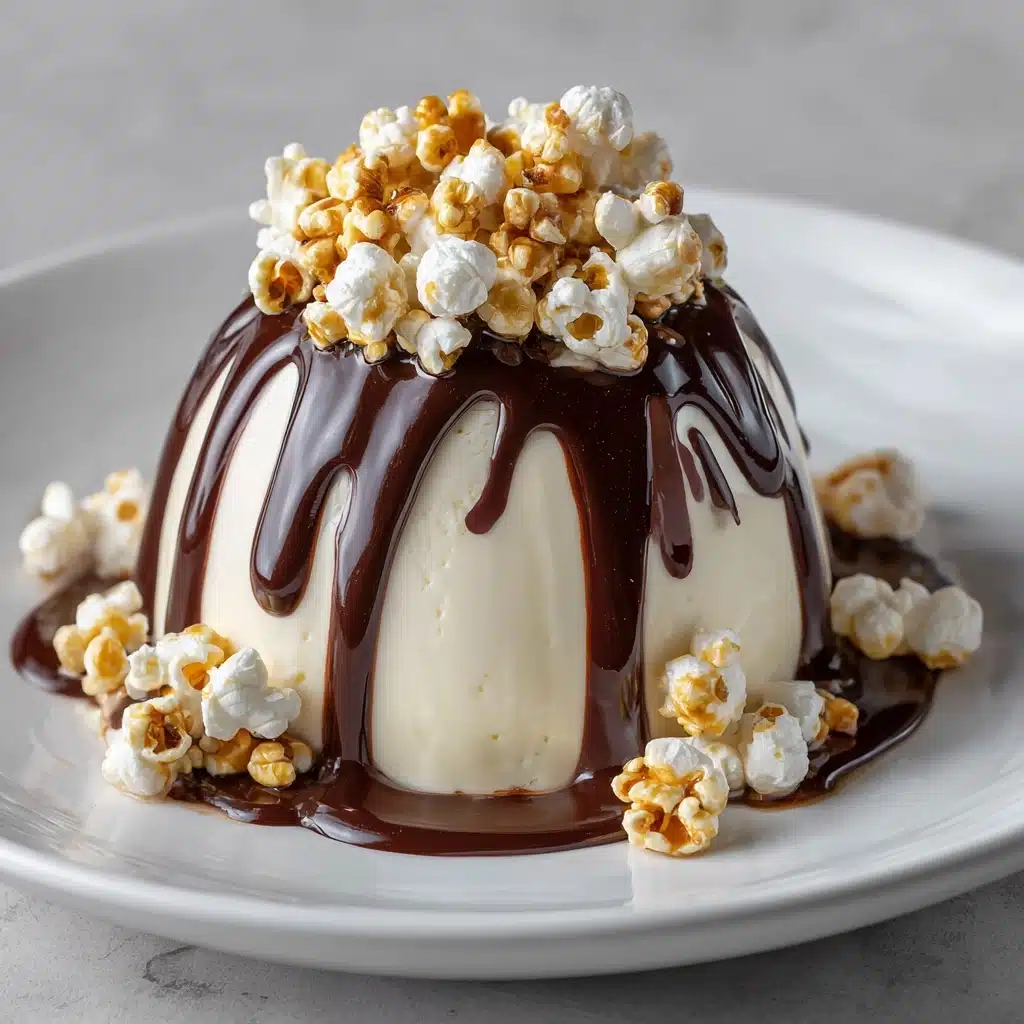 Caramel Popcorn Chocolate Dome Recipe - Recipe Image