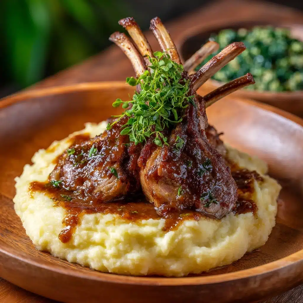 Lamb Shank with Creamy Mashed Potatoes Recipe - Recipe Image