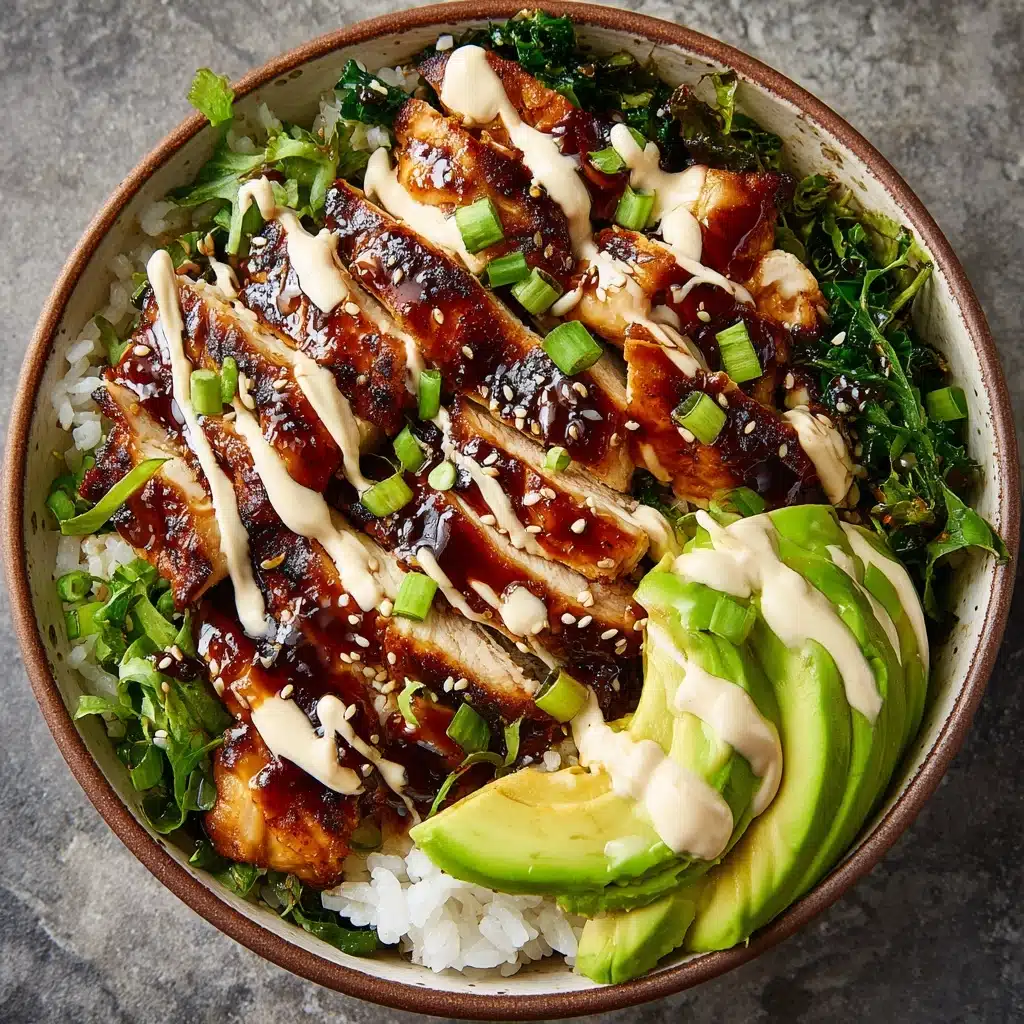 Sticky Chicken Rice Bowls Recipe - Recipe Image