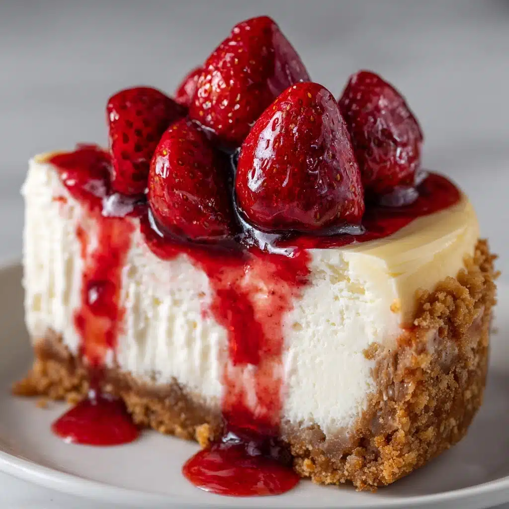 Strawberry Swirl Cheesecake Recipe - Recipe Image