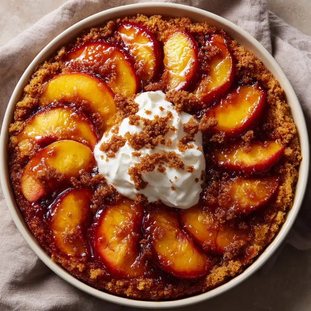 Peach Cobbler Upside Down Cake Recipe