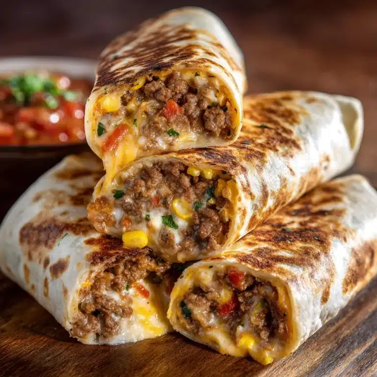 Nacho Cheese Beef Wraps Recipe