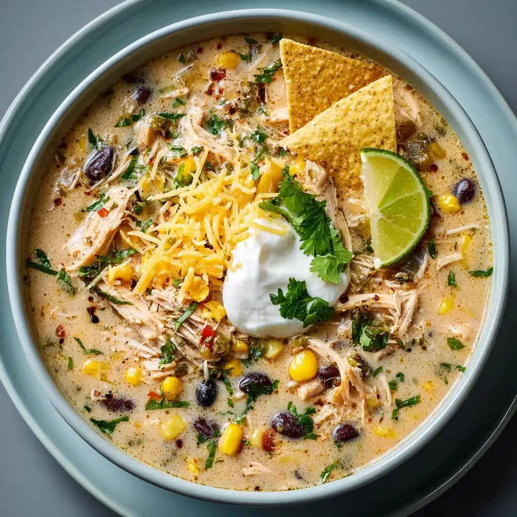 White Chicken Chili with Cream Cheese Recipe - Recipe Image