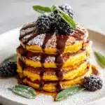 Pumpkin Sage Pancakes with Blackberry Sauce Recipe