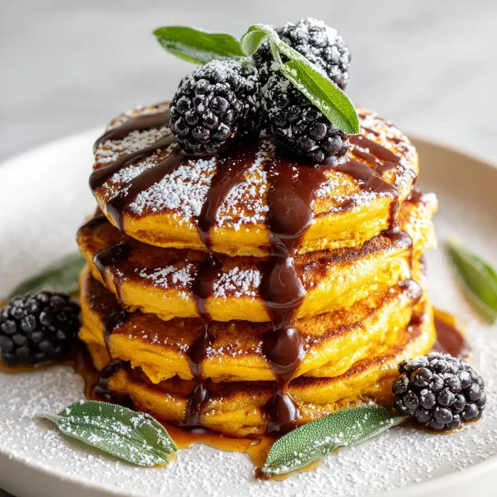 Pumpkin Sage Pancakes with Blackberry Sauce Recipe