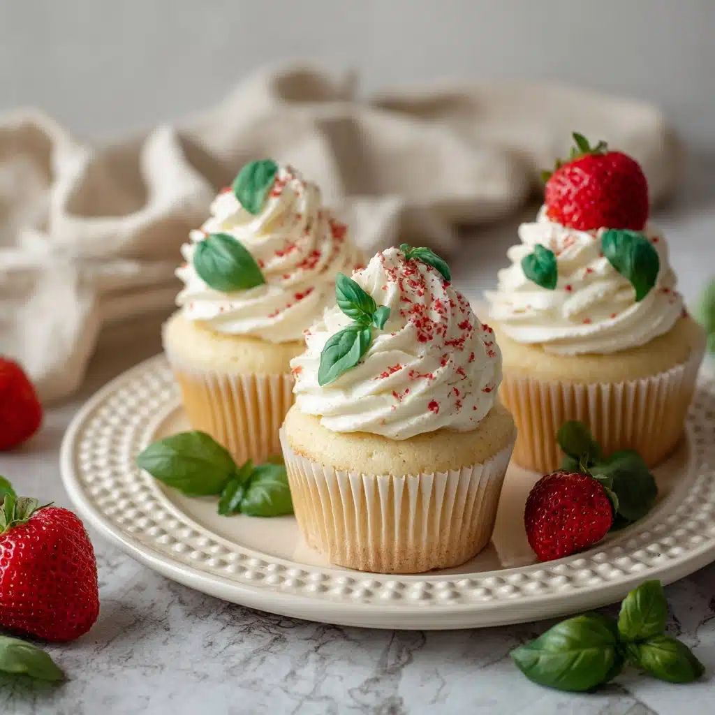 Strawberry Basil Cupcakes Recipe