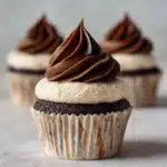 Chocolate Cheesecake Cupcakes with Whipped Ganache Frosting Recipe