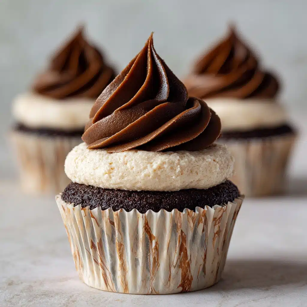 Chocolate Cheesecake Cupcakes with Whipped Ganache Frosting Recipe