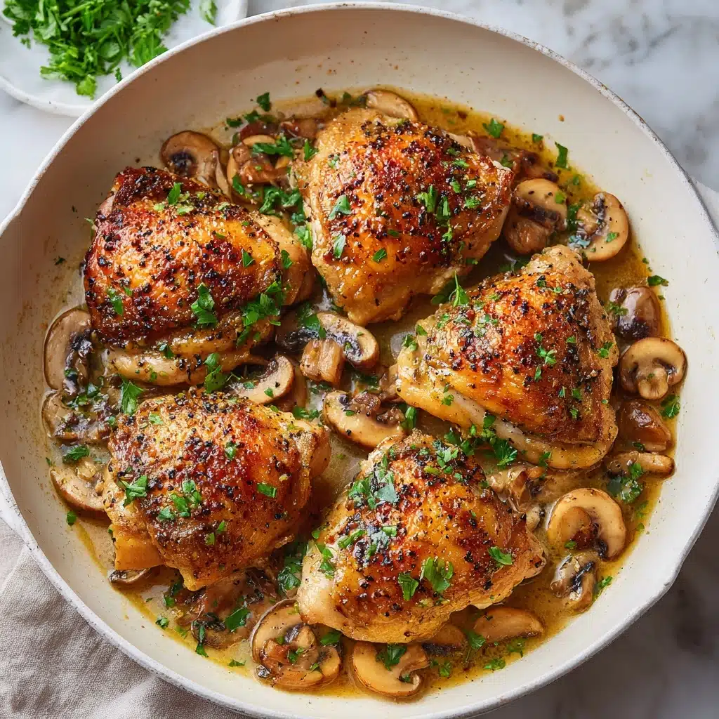 Skillet Chicken Thighs Recipe