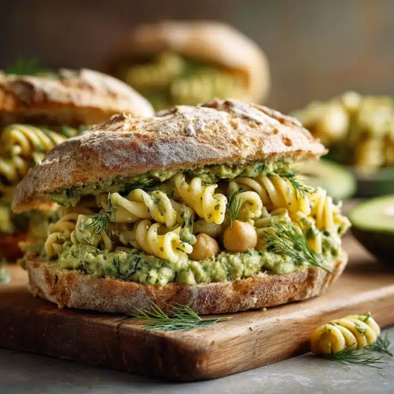 Smashed Chickpea Avocado Dill Pickle Sandwiches Recipe