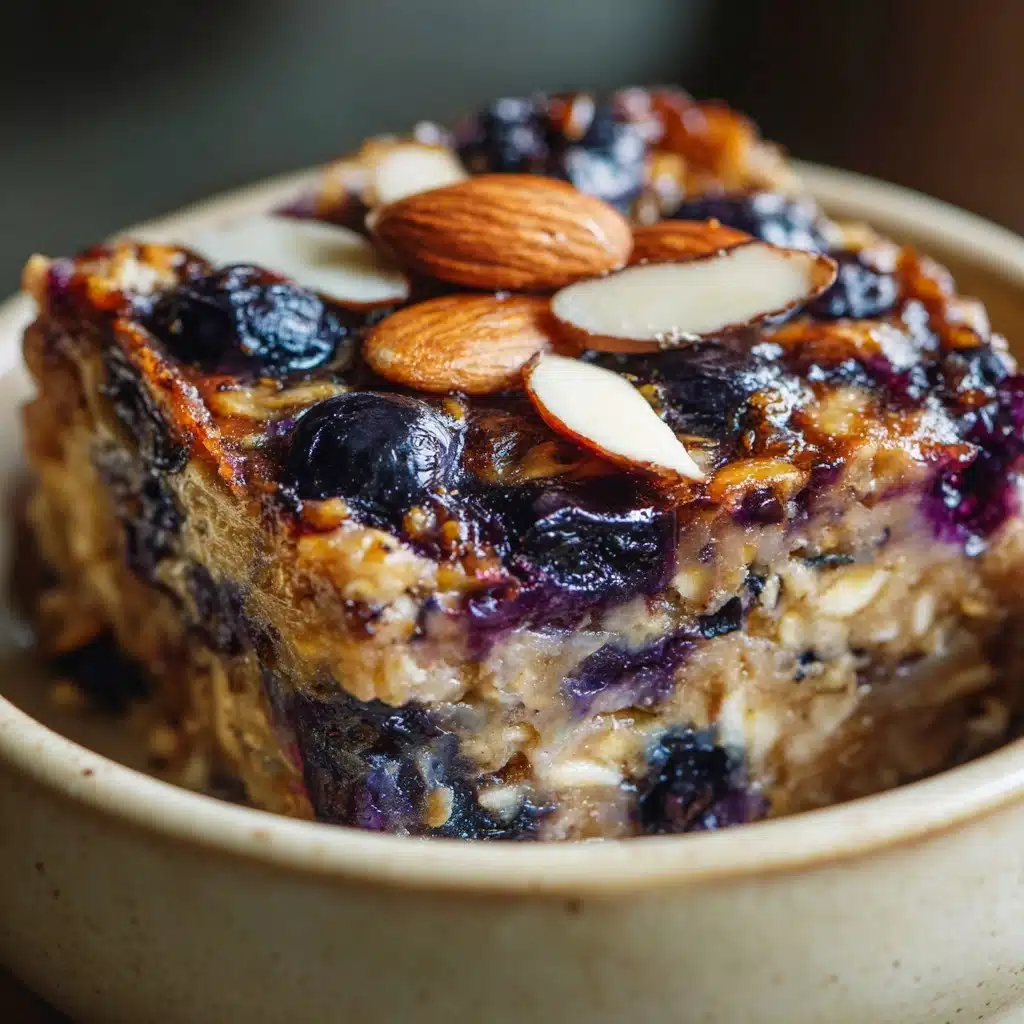 Baked Oats with Blueberries and Almonds Recipe