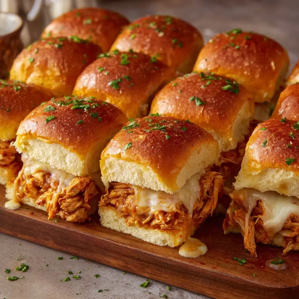 Cheesy BBQ Chicken Sliders Recipe