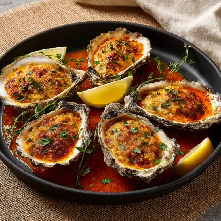 Barbecued Oysters with Smoky Uni Butter Recipe