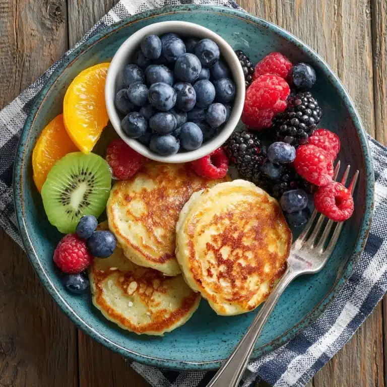 Oatmeal Pancakes with Fresh Fruit Recipe