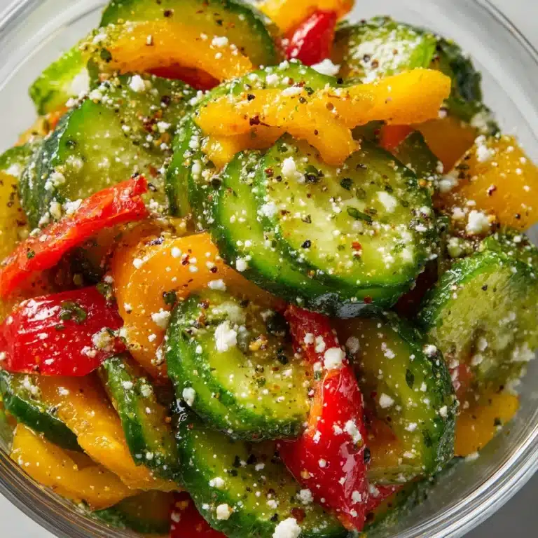 Cucumber and Bell Pepper Salad Recipe