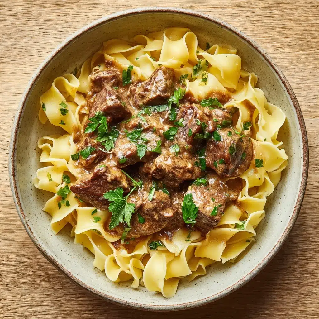 Easy Slow Cooker Beef Stroganoff Recipe