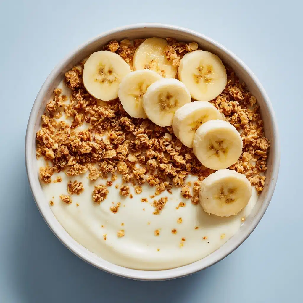 High Protein Banana Pudding Greek Yogurt Bowl Recipe