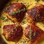 Chicken Thighs in Creamy Garlic Parmesan Sauce Recipe