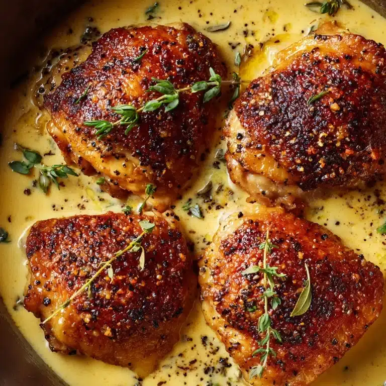 Chicken Thighs in Creamy Garlic Parmesan Sauce Recipe