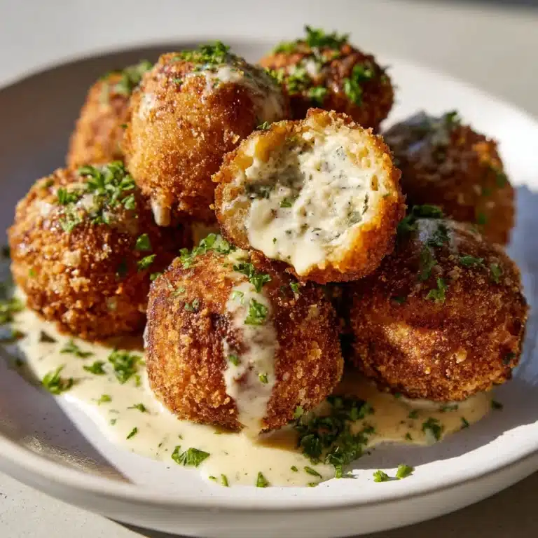Crispy Reuben Balls with Spicy Dip Recipe