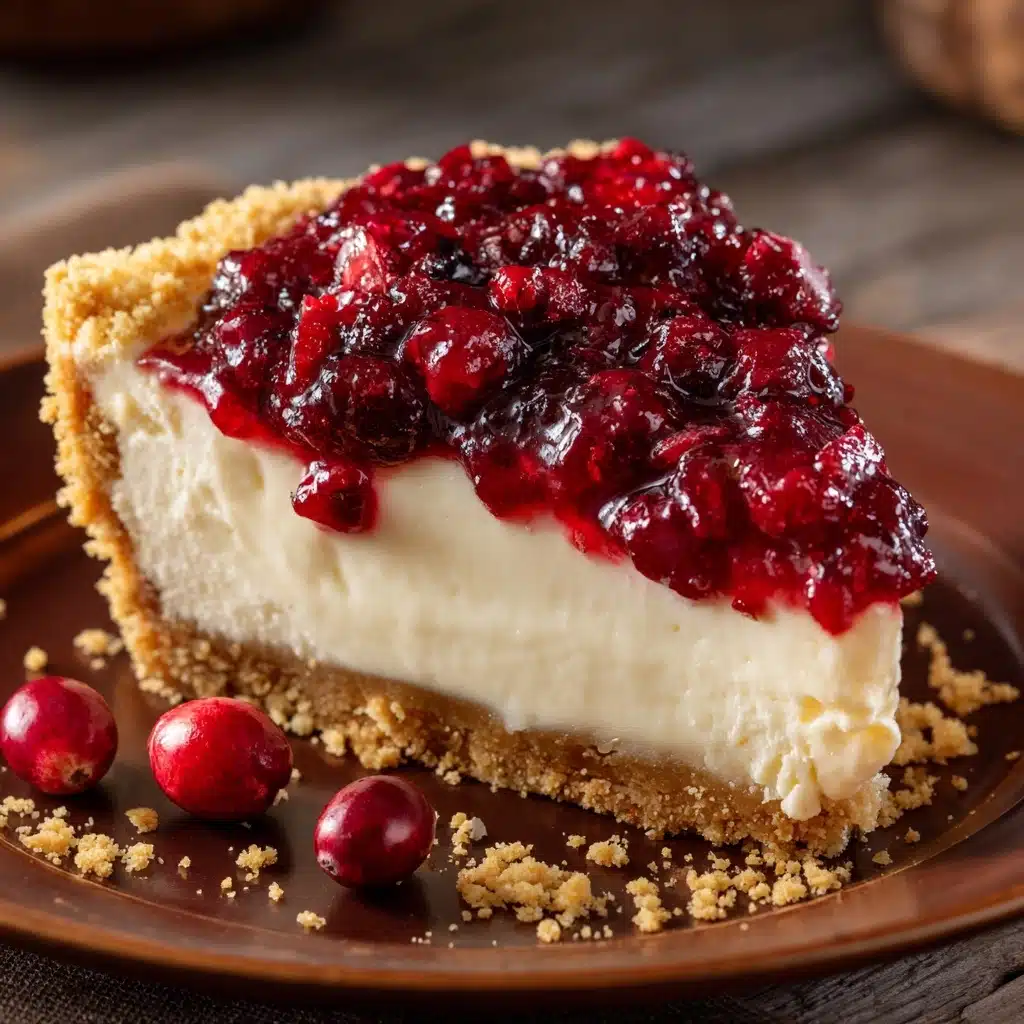 Cranberry Cheesecake Pie Recipe - Recipe Image