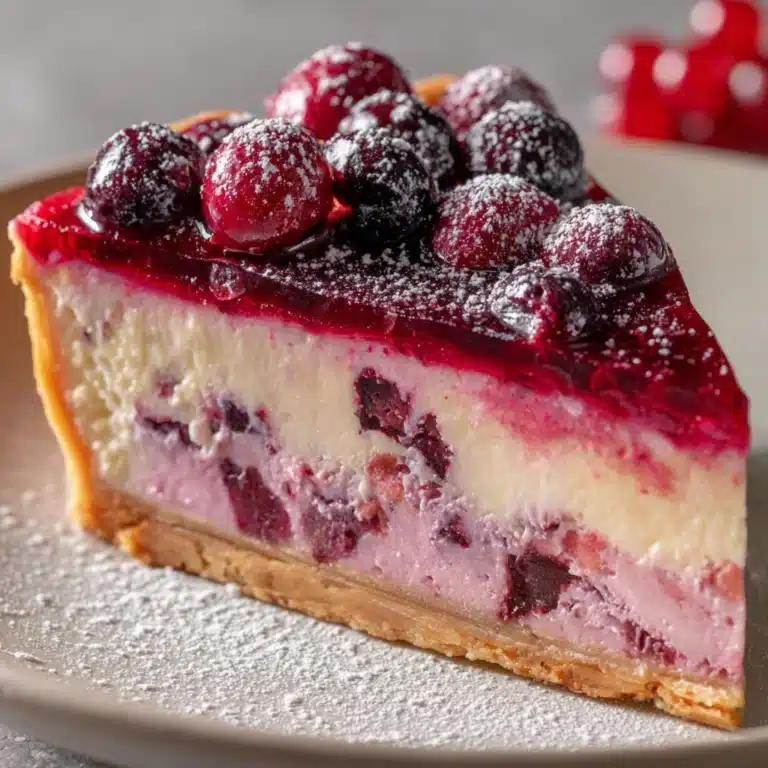 Cranberry Custard Pie Recipe