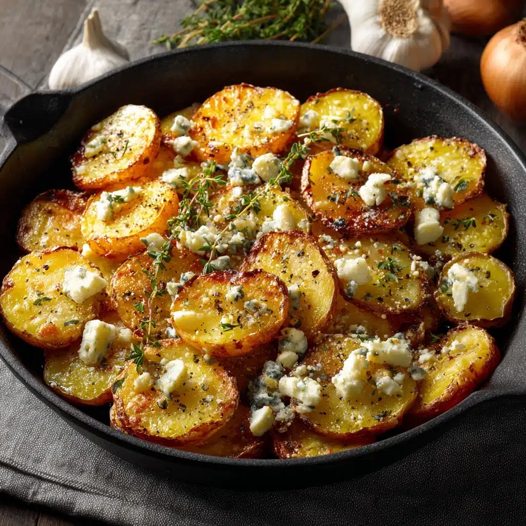Roasted Potatoes with Baked Feta and Garlic Recipe