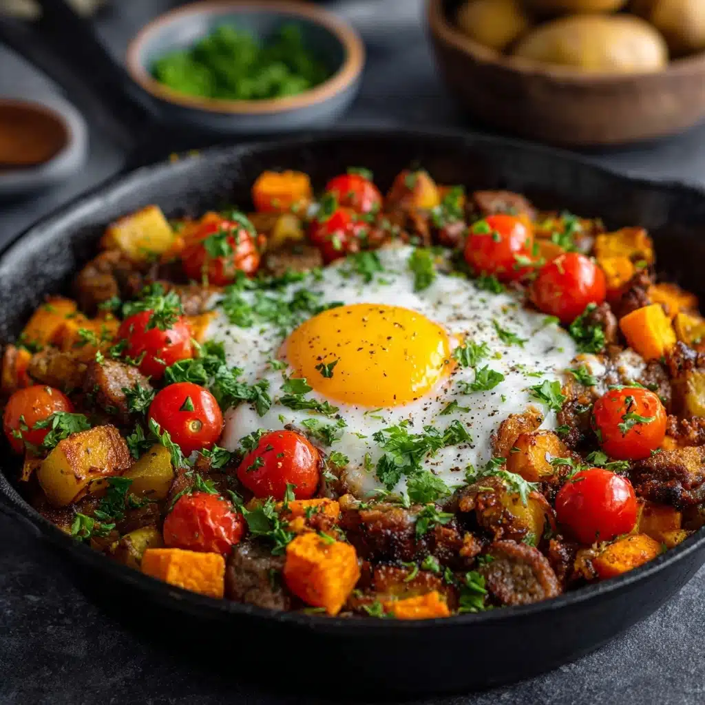 Roasted Potato & Sausage Hash with Spicy Tomato Butter Recipe - Recipe Image