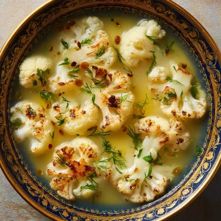 Mediterranean-Style Cauliflower Soup Recipe