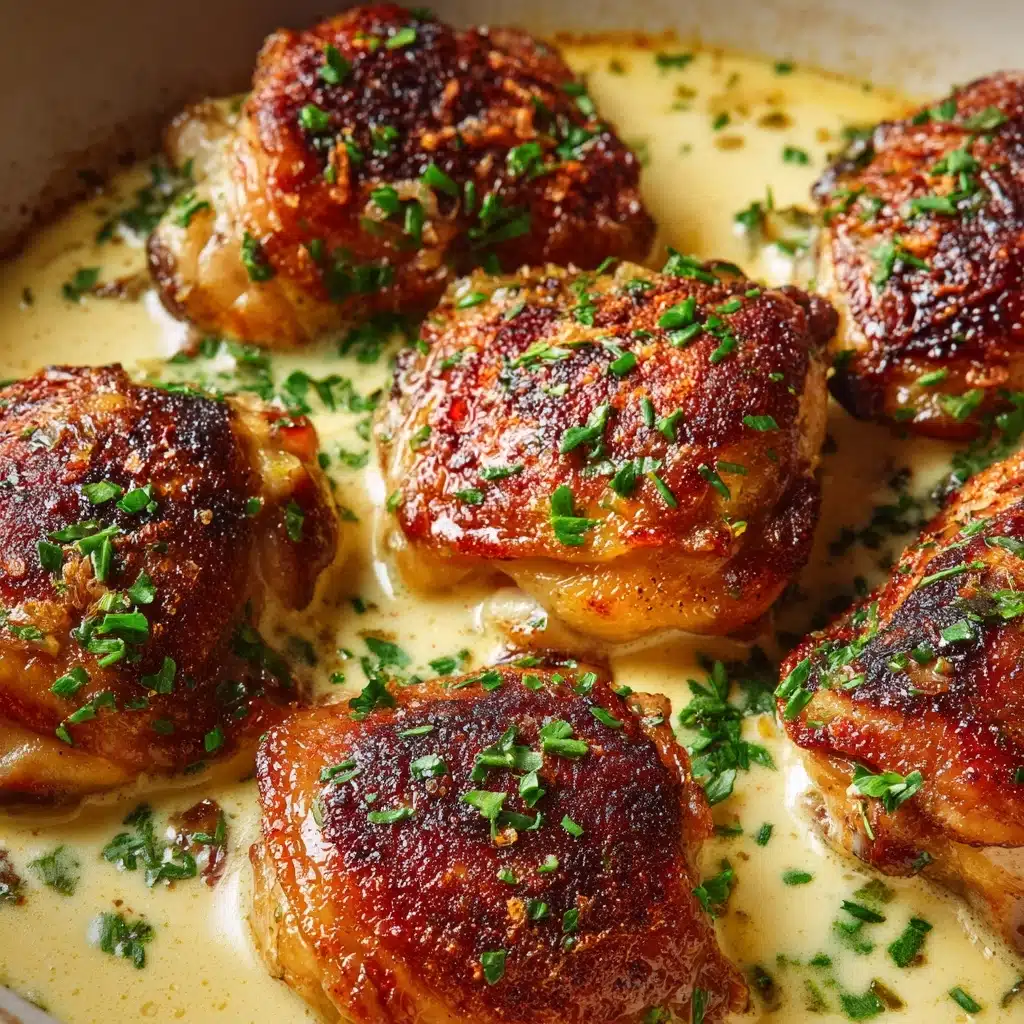 Creamy Oven Baked Chicken Thighs Recipe - Recipe Image