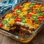 Southern Five Layer Beef Casserole Recipe