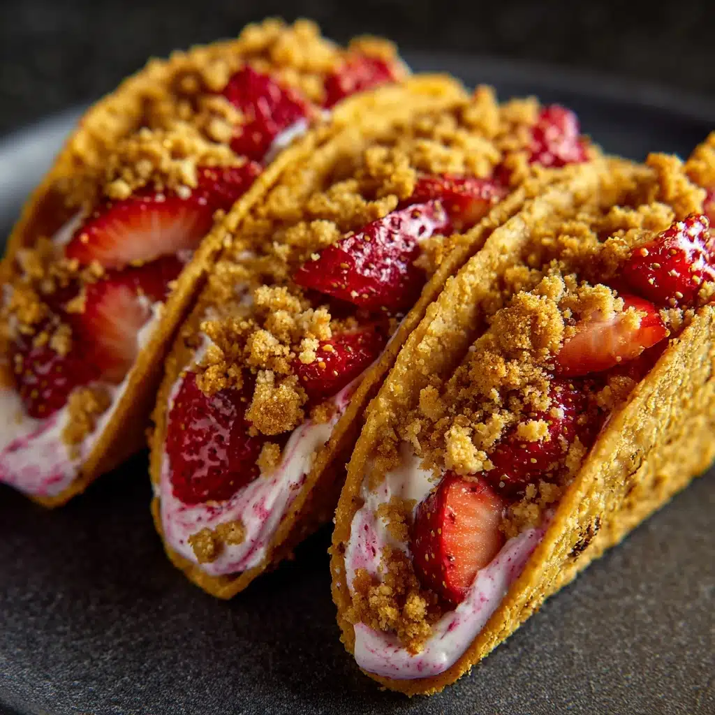 Strawberry Crunch Cheesecake Tacos Recipe - Recipe Image