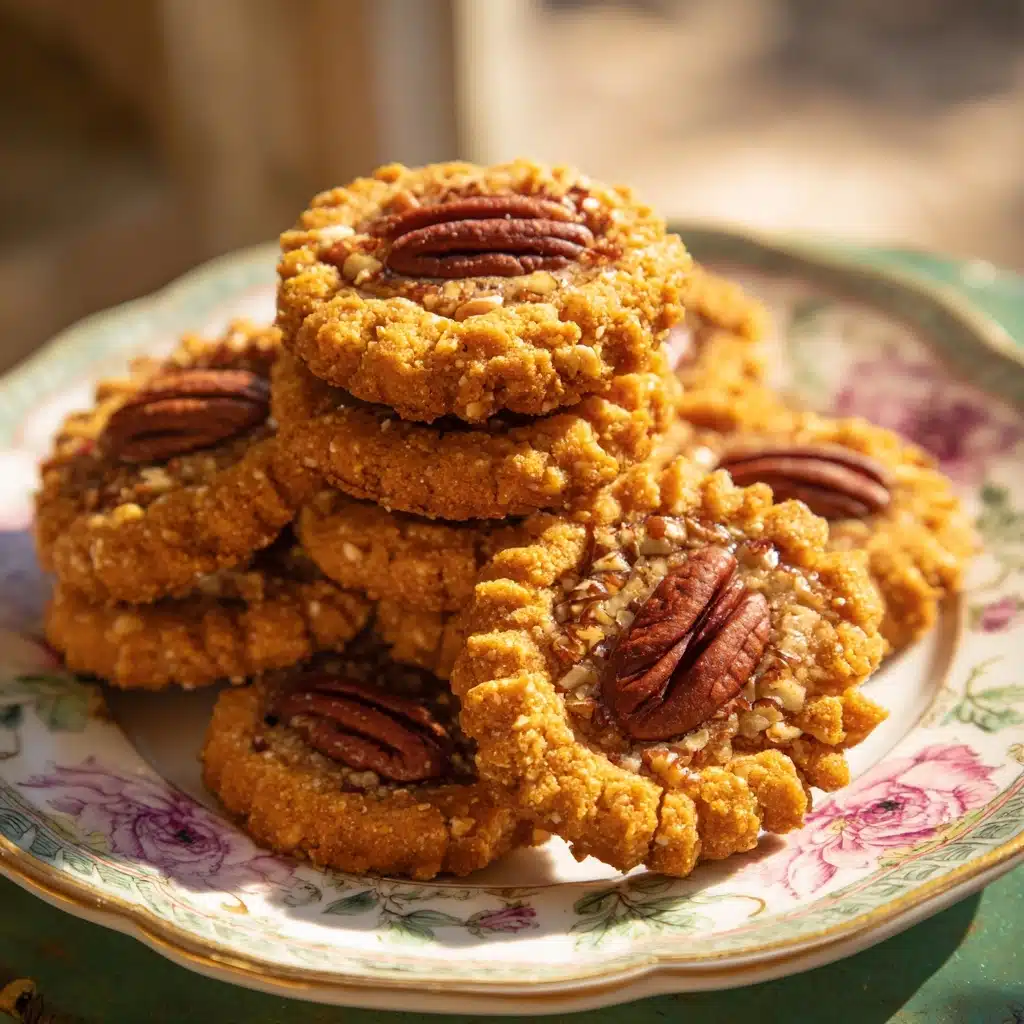 No-Bake Pecan Coconut Praline Cookies Recipe - Recipe Image